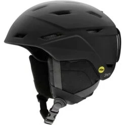 Smith Mission MIPS Helmet -Ski Equipment Discounts fw21 smith mission matteblack helmet