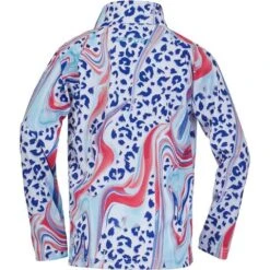 Spyder Reflect Zip T-Neck - Toddler Girl's -Ski Equipment Discounts fw22 196096 656 b