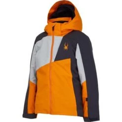 Spyder Ambush Jacket - Boy's -Ski Equipment Discounts fw22 215010 823 c