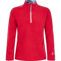 Spyder Speed Fleece Zip T-Neck - Girl's -Ski Equipment Discounts fw22 216008 650 a