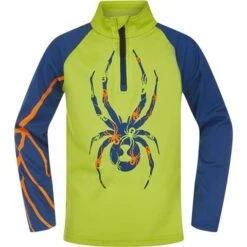Spyder Bug Zip T-Neck - Toddler Boy's -Ski Equipment Discounts fw22 216080 327 a