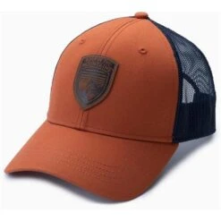 Kuhl Rustik Born Trucker - Men's -Ski Equipment Discounts fw22 23873 rustik born trucker cap rust front
