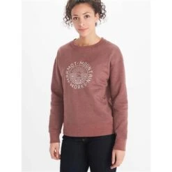 Marmot Mtn Works CN Sweatshirt - Women's -Ski Equipment Discounts fw22 mtn workscn winem12020 721 s02