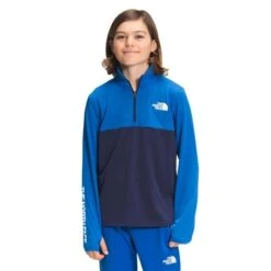 The North Face Reactor Thermal 1/4 Zip - Boy's -Ski Equipment Discounts fw22 nf0a5gcn t4s hero