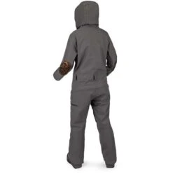 Volcom Romy Snow Suit - Women's -Ski Equipment Discounts fw22 romy snowsuit women drkgrey back