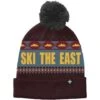 Ski The East Powder Day Pom Beanie - Men's -Ski Equipment Discounts fw22 skieast powderday campfire