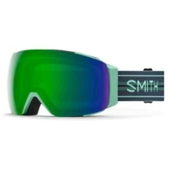 Smith I/O MAG Goggles - Ski & Snow -Ski Equipment Discounts fw22 snow io mag bermuda stripes chromapop sun green mirror m0042704999mk