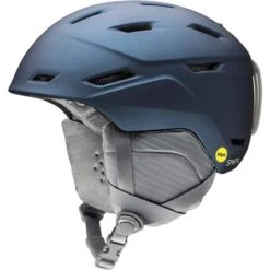 Smith Mirage MIPS Helmet - Women's -Ski Equipment Discounts fw22 snow mirage mips matte metallic french navy e006990945559