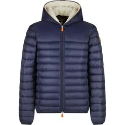 Save The Duck Gwen Hooded Sherpa Lined Jacket - Women's -Ski Equipment Discounts fw22 std nathan navy