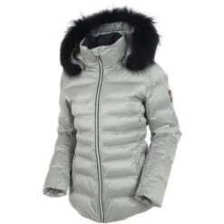 Sunice Fiona Quilted Jacket With Real Fur - Women’s 23 Sunice Fiona Quilted Jacket With Real Fur - Women’s -Ski Equipment Discounts fw22 sunice fiona silver