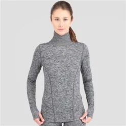Terramar Cloud Nine 2.0 Turtleneck - Women's -Ski Equipment Discounts fw22 terramar dkgreymel
