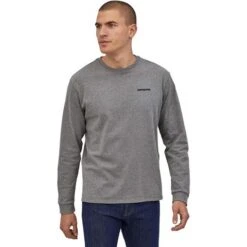 Patagonia L/S P-6 Logo Responsibili-Tee - Men's (38518) 14 Patagonia L/S P-6 Logo Responsibili-Tee - Men's (38518) -Ski Equipment Discounts fw22 wbf20 38518 glh kt1