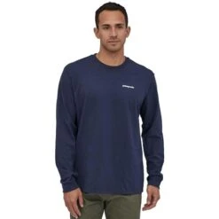 Patagonia L/S P-6 Logo Responsibili-Tee - Men's (38518) 12 Patagonia L/S P-6 Logo Responsibili-Tee - Men's (38518) -Ski Equipment Discounts fw22 wbs20 38518 cny mk1