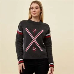 Krimson Klover Traverse Pullover Sweater - Women's -Ski Equipment Discounts fw23 2066 005 studio 1746