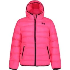 Under Armour Prime Puffer Jacket - Girl's -Ski Equipment Discounts fw23 UA Prime Puffer Pink Punk 1