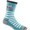 Darn Tough Animal Haus Crew Lightweight Socks - Women's -Ski Equipment Discounts fw23 darntough animalhaus crewlightweightsock aqua