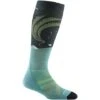 Darn Tough Aurora OTC Lightweight With Cushion Socks - Women's -Ski Equipment Discounts fw23 darntough auroraotc lgtwht sock aqua