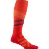 Darn Tough Pennant RFL OTC Ultra-Lightweight Socks - Men's -Ski Equipment Discounts fw23 darntough pennantrfl otcultralightweight flame