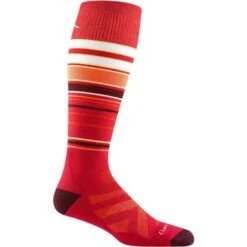 Darn Tough Snowpack OTC Midweight With Cushion Socks - Men's -Ski Equipment Discounts fw23 darntough snowpackotc midweightsocks red