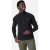 Rossignol Classique Half Zip - Men's - 2023 Model -Ski Equipment Discounts fw23 rossignol classique halfzip black front