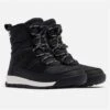 Sorel Whitney II Short Lace Waterproof Boot - Youth -Ski Equipment Discounts fw23 sor 1921401 blk 1