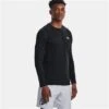 Under Armour ColdGear Armour Fitted Crew - Men's -Ski Equipment Discounts fw23 und 1366068 blk wh 1