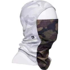 686 Deluxe Hinge Balaclava - Men's -Ski Equipment Discounts fw23 686 deluxehingebalaclava whitecamocolorblock