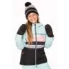 686 Athena Insulated Jacket - Girl's -Ski Equipment Discounts fw23 686 girlsathenainsulatedjacket icybluestripcolorblock 1