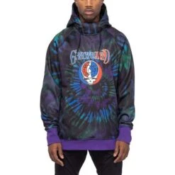 686 Bonded Fleece Pullover Hoody - Men's -Ski Equipment Discounts fw23 686 mensbondedfleecepulloverhoody gratefuldeadtiedye 4