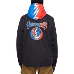 686 Dead Jacket - Men's -Ski Equipment Discounts fw23 686 mensdeadjacket gratefuldeadblackflannel 3