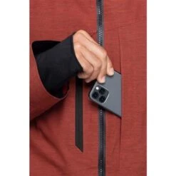 686 Hydra Stash Reserve Insulated Jacket - Men's -Ski Equipment Discounts fw23 686 menshydrastashreserceinsulatedjacket blackredheather 11