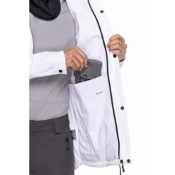 686 Waterproof Coaches Jacket - Men's -Ski Equipment Discounts fw23 686 menswaterproofcoachesjacket white 7
