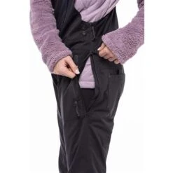 686 Black Magic Insulated Bib - Women's -Ski Equipment Discounts fw23 686 womensblackmagicinsulatedbib blackgeojacquard 4