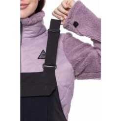 686 Black Magic Insulated Bib - Women's -Ski Equipment Discounts fw23 686 womensblackmagicinsulatedbib blackgeojacquard 7