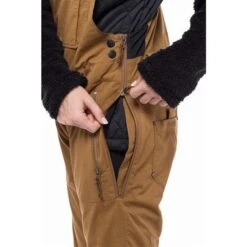 686 Black Magic Insulated Bib - Women's -Ski Equipment Discounts fw23 686 womensblackmagicinsulatedbib breengeojacquard 4