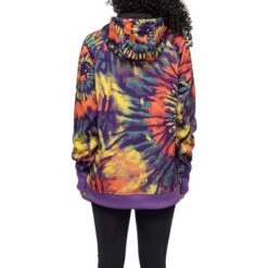 686 Bonded Fleece Pullover Hoody - Women's -Ski Equipment Discounts fw23 686 womensbondedfleecepulloverhoody gratefuldeadtiedye 4