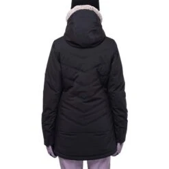 686 Cloud Insulated Jacket - Women's -Ski Equipment Discounts fw23 686 womenscloudinsulatedjacket blackgeojacquard 4