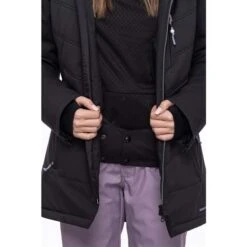 686 Cloud Insulated Jacket - Women's -Ski Equipment Discounts fw23 686 womenscloudinsulatedjacket blackgeojacquard 5