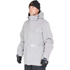 DC SHOES DC Servo Jacket - Men's -Ski Equipment Discounts fw23 dc mensservojacket hickorystripe 5