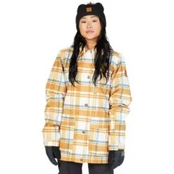 DC SHOES DC Bandwidth Jacket - Women's -Ski Equipment Discounts fw23 dc womensbandwidthjacket plaidpelican 1