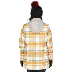 DC SHOES DC Bandwidth Jacket - Women's -Ski Equipment Discounts fw23 dc womensbandwidthjacket plaidpelican 2