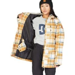 DC SHOES DC Bandwidth Jacket - Women's -Ski Equipment Discounts fw23 dc womensbandwidthjacket plaidpelican 5