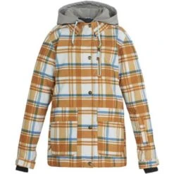DC SHOES DC Bandwidth Jacket - Women's -Ski Equipment Discounts fw23 dc womensbandwidthjacket plaidpelican 7