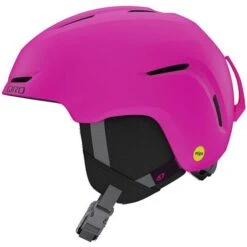 Giro Spur MIPS Helmet - Youth -Ski Equipment Discounts fw23 giro youthspurmipshelmet mattebrightpink 3
