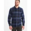 Marmot Fairfax Midweight Flannel - Men's -Ski Equipment Discounts fw23 marmot mensfairfaxmidweightflannel arcticnavy 1