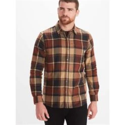 Marmot Fairfax Midweight Flannel - Men's -Ski Equipment Discounts fw23 marmot mensfairfaxmidweightflannel shetland 1
