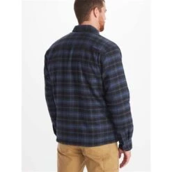 Marmot Ridgefield Heavyweight Sherpa Lined Flannel - Men's -Ski Equipment Discounts fw23 marmot mensridgefieldheavyweightsherpalinedflannel storm 2