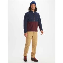 Marmot Rocklin 1/2 Zip - Men's -Ski Equipment Discounts fw23 marmot mensrocklinhalfzip arcticnavyportroyal 3