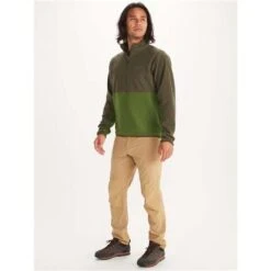 Marmot Rocklin 1/2 Zip - Men's -Ski Equipment Discounts fw23 marmot mensrocklinhalfzip norifoliage 3