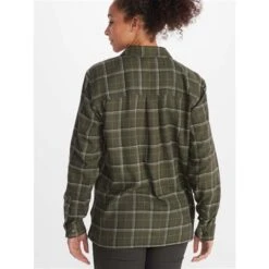 Marmot Fairfax Boyfriend Midweight Flannel - Women's -Ski Equipment Discounts fw23 marmot womensfairfaxboyfriendmidweightflannel nori 2